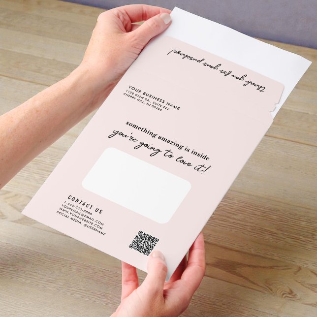 Chic QR Code Pink Business Envelope Mailers (Chic QR Code Pink Business Envelope Mailers)