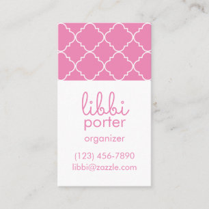 Chic Quatrefoil Business or Contact Cards