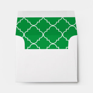 Chic Quatrefoil Personalized Stationery Envelopes
