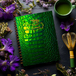Chic Radiant Iridescent Green Faux Crocodile  Planner<br><div class="desc">Introducing our Radiant Iridescent Green Faux Crocodile Collection – a sophisticated line of accessories designed for the modern individual. Featuring business planners, business notebooks, iPad covers, phone cases, mousepads, and more, each item showcases a unique, iridescent finish that stands out in a crowd. Perfect for those who appreciate luxury and...</div>