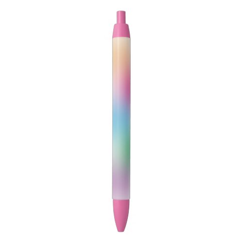 Chic Rainbow Colors Colorful Trendy Template Blue Ink Pen