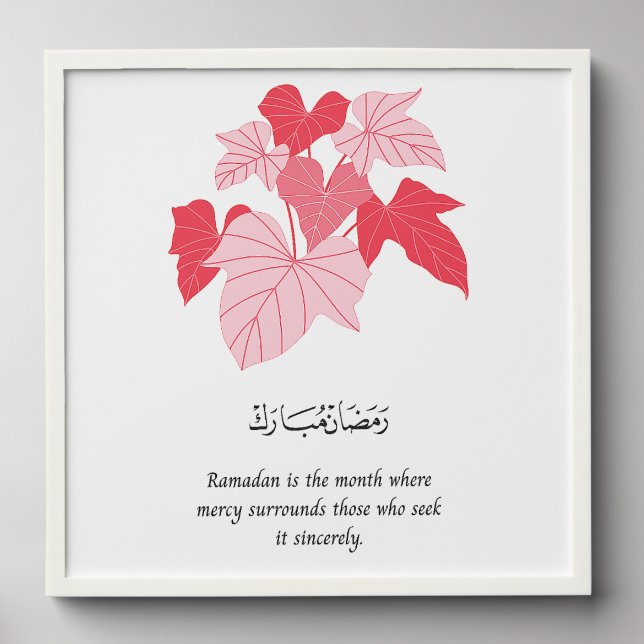 Chic Ramadan Wall Art with Minimalist Design  Peel And Stick Photo Tile (Front Set)