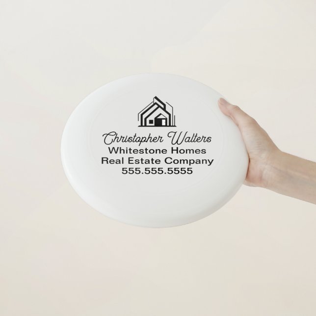 Chic Real Estate Company Customized Realtor Wham-O Frisbee (In Hand)