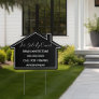 Chic Real Estate For Sale By Owner Black Home Yard Sign