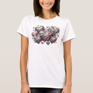 Chic Red ABSTRACT ART Art Print T-Shirt