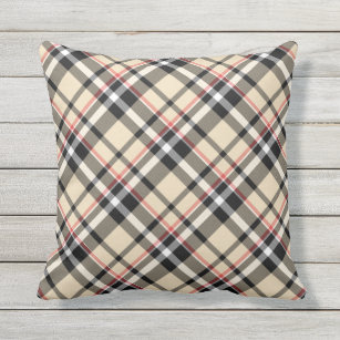outdoor plaid pillows