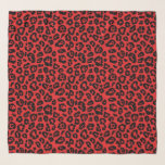 Chic Red Black Leopard Print Scarf<br><div class="desc">Chic,  stylish and modern red and black leopard print chiffon scarf. A great fashion statement for your feminine elegant style. Exclusively designed for you by Happy Dolphin Studio. If you need any help or matching products,  please contact us a happydolphinstudio@outlook.com.</div>