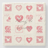 Chic Red Cream Valentine Love Wedding