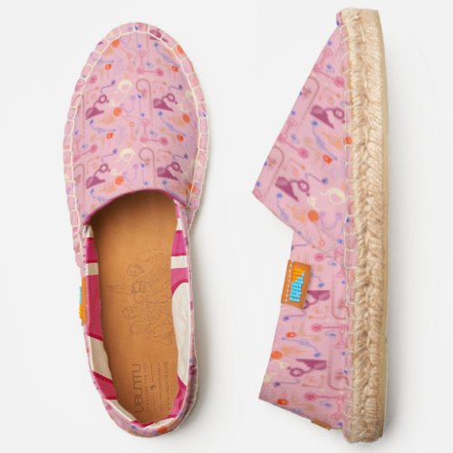 Chic Red Funny Magical Rain Generator Pattern Espadrilles