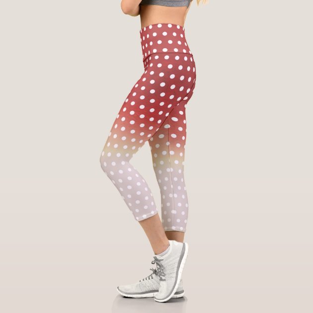 red and white polka dot leggings