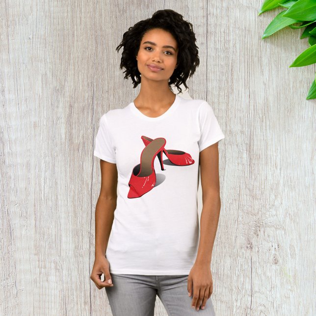 Chic Red High Heels Glamorous Stiletto Fashion  T-Shirt (Creator Uploaded)