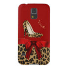 Chic Red & Jaguar Print Samsung Galaxy Nexus Case