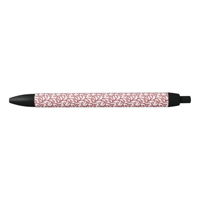 Chic Red Pattern Everyday Tote Bag Pen (Front)