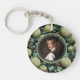 Chic Retirement Gifts Hydrangeans Floral Keychain