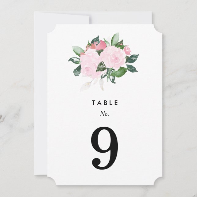 Chic Romance | Table Numbers (Front)