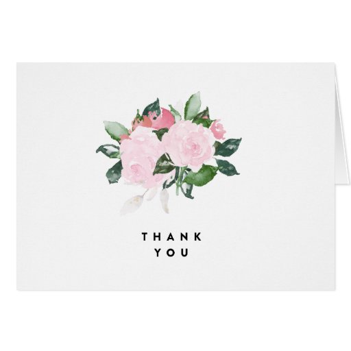 Chic Romance | Thank You Note Card | Zazzle
