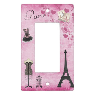 Chic Romantic Paris Eiffel Tower Fashion Light Switch Cover