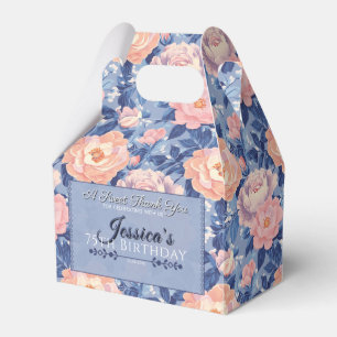 Chic Rose Birthday Favor Box For Spring Birthday