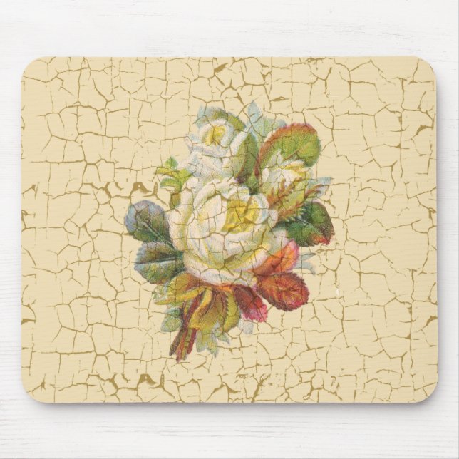   Chic Rose Flowers Mouse Pad (Front)