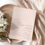 Chic rose gold blush casual script bridal shower  foil invitation