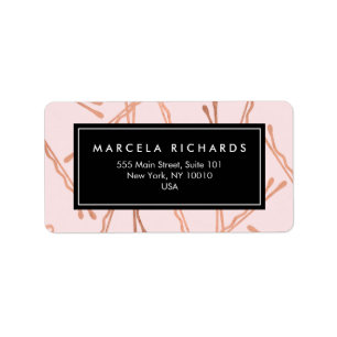 Chic Rose Gold Bobby Pins Hair Stylist Salon Pink Label