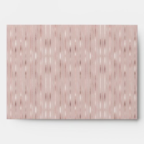 Chic Rose Gold Foil Stripes Invitation Matching Envelope