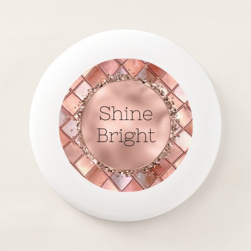 Chic Rose Gold Glam Tiles Wham_O Frisbee