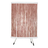 Chic Rose Gold Glam Tinsel Stripes Christmas Tripod Lamp (Right)
