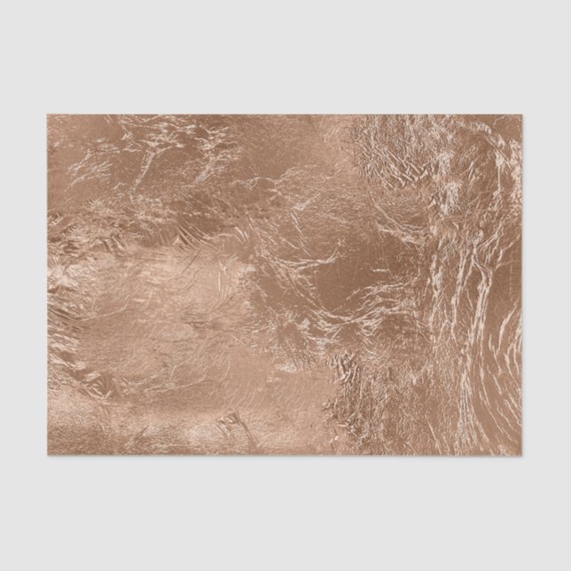 Chic Rose Gold Glam  Tissue Paper (Front)