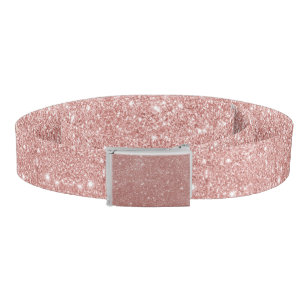 Chic rose gold glitter belt