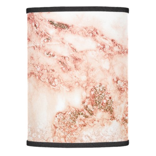 Chic rose gold glitter ombre pink glitter marble lamp shade