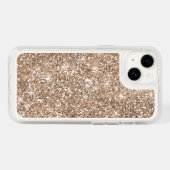 Chic Rose Gold Glitter Otterbox iPhone 14 Case (Back Horizontal)