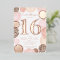 Chic rose gold glitter pink balloon Sweet 16 photo
