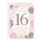 Chic rose gold glitter pink balloon Sweet 16 photo