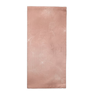 Chic Rose Gold Lace Wedding Cloth Napkin