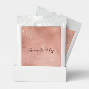 Chic Rose Gold Lace Wedding Hot Chocolate Drink Mix