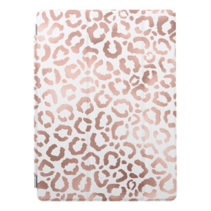 Chic Rose Gold Leopard Cheetah Animal Print iPad Pro Cover
