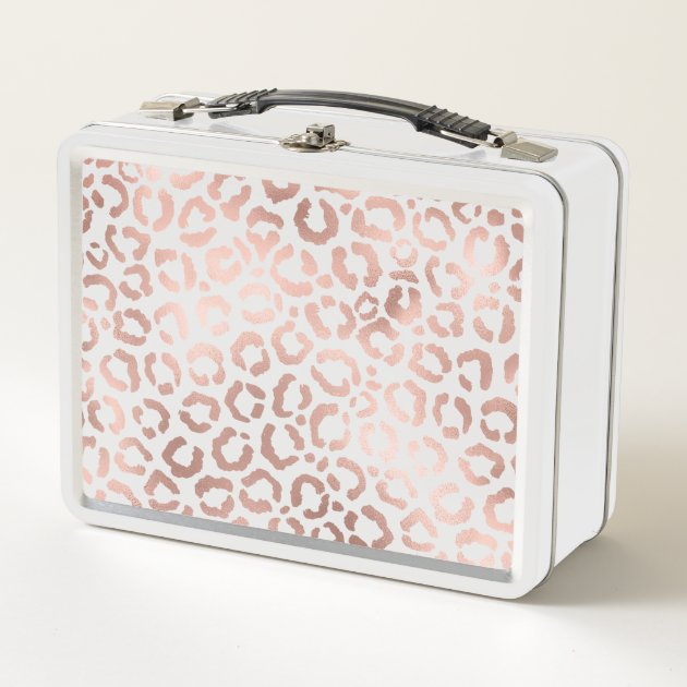 cheetah print lunch box