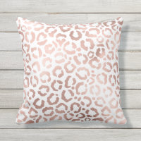 Chic Rose Gold Leopard Cheetah Animal Print