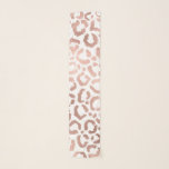 Chic Rose Gold Leopard Cheetah Animal Print Scarf<br><div class="desc">This elegant and chic design is perfect for the modern fashionista. It features a faux printed rose gold hand-drawn leopard/cheetah safari animal print on a simple white background. It's pretty, cute, and trendy! ***IMPORTANT DESIGN NOTE: For any custom design request such as matching product requests, color changes, placement changes, or...</div>