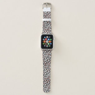 Chic Rose Gold Leopard Print Apple Watch Band