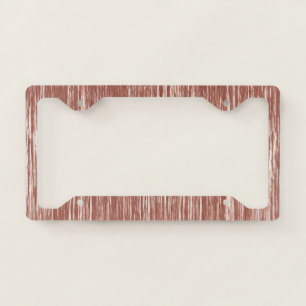 Chic Rose Gold Sparkle Stripes  License Plate Frame