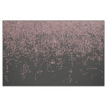 Chic Rose Gold Speckled Glitter Ombre Black Fabric