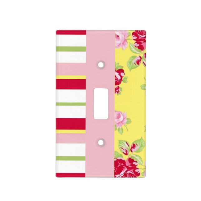 Chic Rose Light Switch Cover (Front)