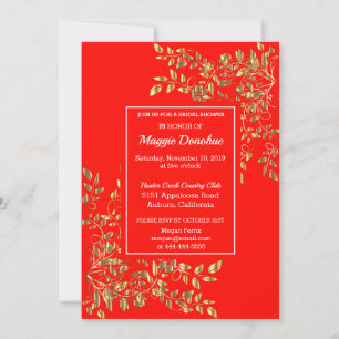 Chic Royal Bridal Shower Invitation