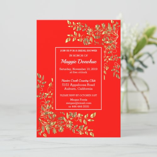 Chic Royal Bridal Shower Invitation