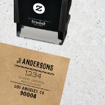 Chic Rustic Big Family Name Personalized Address Self-inking Stamp<br><div class="desc">Personalized self-inking rubber stamp with your family name of choice in a rustic font and custom return address. Use the design tool to adjust choice of font,  spacing and more. Need help with this design? Drop me a message!</div>