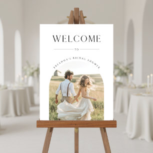 Chic Rustic Boho Bridal Shower Photo Welcome Sign