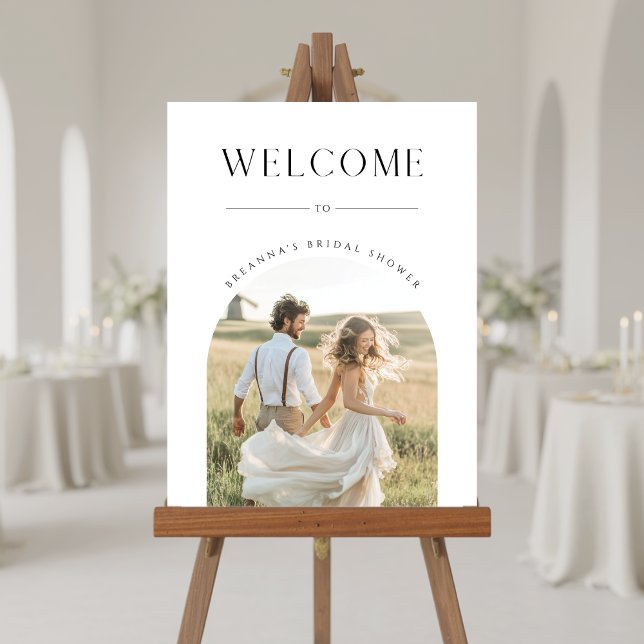 Chic Rustic Boho Bridal Shower Photo Welcome Sign (Creator Uploaded)