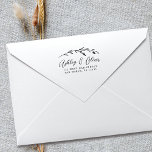 Chic Rustic Boho Wildflower Wedding Return Address Self-inking Stamp<br><div class="desc">This rustic wedding return address stamp features lovely hand-drawn wildflowers and elegant typography. Use it on the back of your mailing envelopes and/or on the front of your RSVP envelopes. It's the perfect design for a rustic yet elegant wedding and coordinates with our Rustic Wildflower collection... See the design collection...</div>